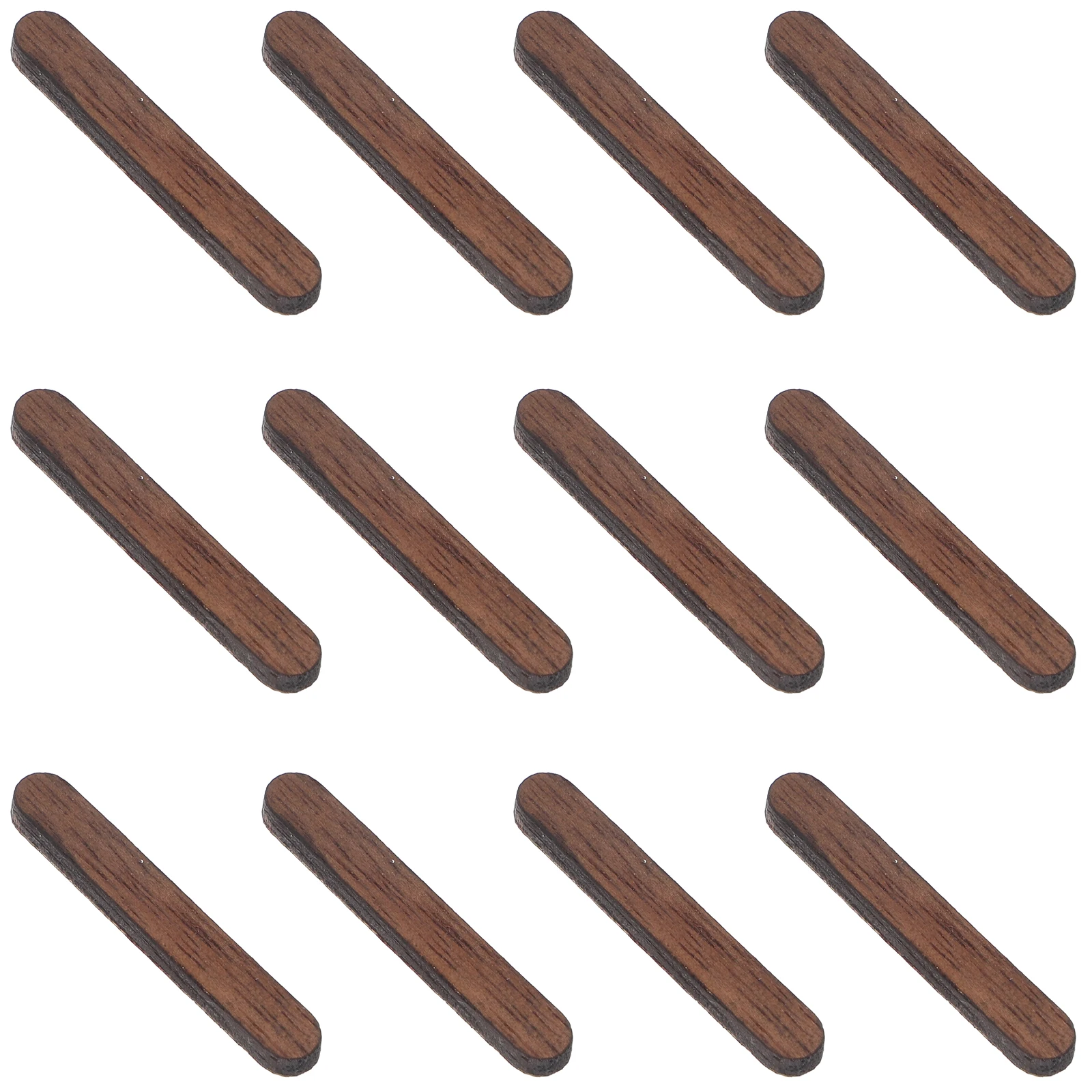 

12 pcs Simple Wall Clock Pointer Wooden Hour Marker for Minimalist Diy Vertical Bar Roman Number Clock Accessories Repair Tools