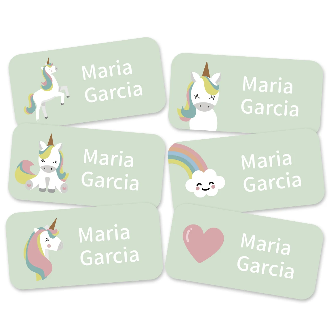 72 PCS Personalized Waterproof Name Labels, Cute Animal Sticker Set for Bottles, Lunch Boxes, Bags and Everyday Items