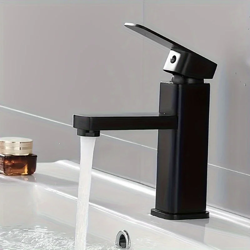 

Stainless Steel Basin Square Faucet Hot and Cold Dual-use Home Kitchen Bathroom Wash Basin Faucet