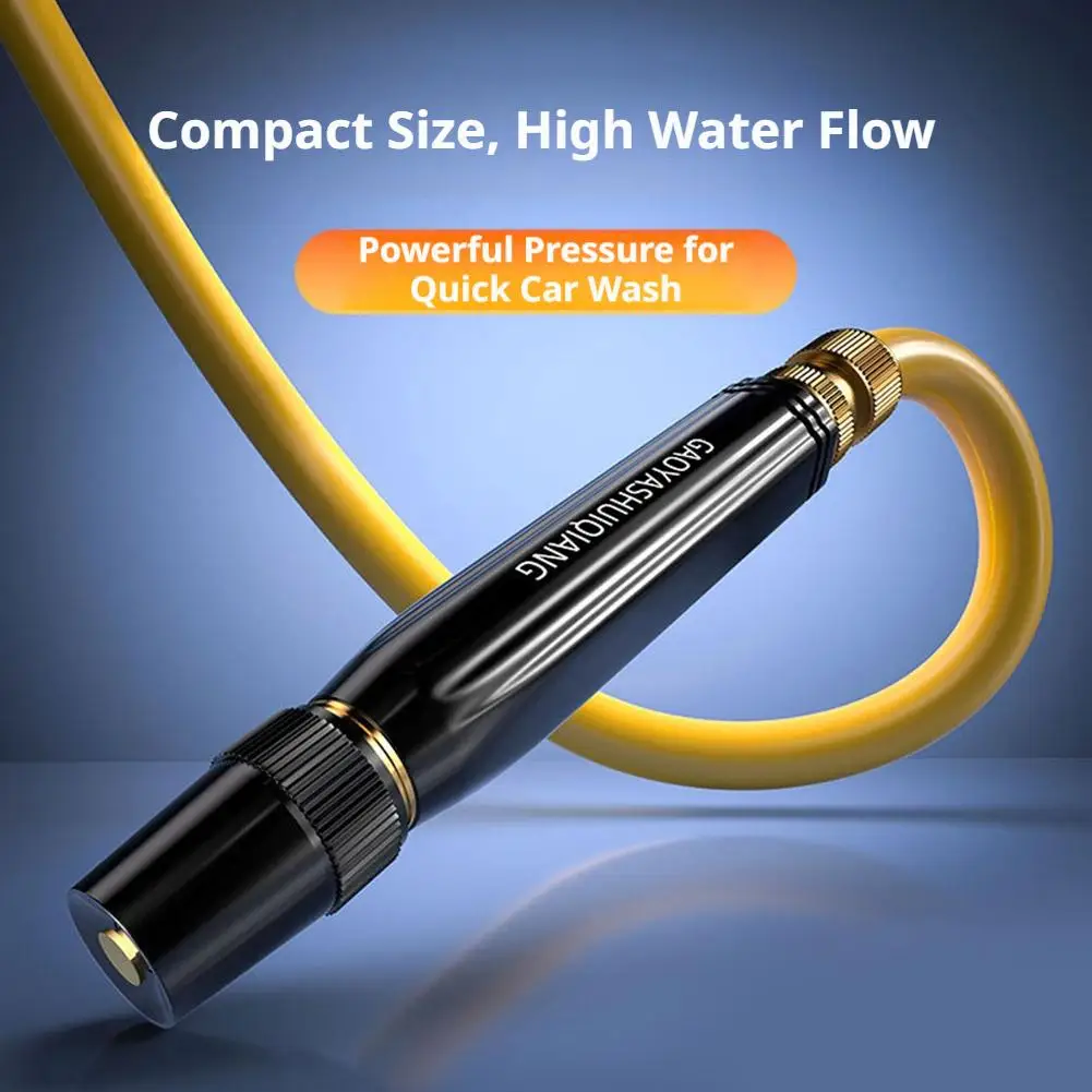 Portable High Pressure Washing Water Gun Car Wash Nozzle Adjustable Nipple Type Direct Spray Home Garden Shower Watering Hose