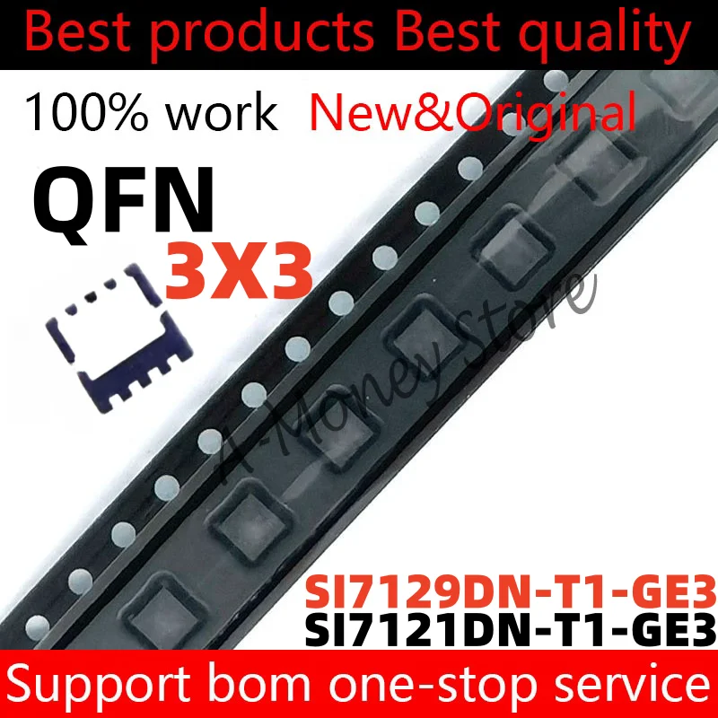 

(5-10pcs)SI7129DN-T1-GE3 SI7129DN SI7129 7129 SI7121DN-T1-GE3 SI7121DN SI7121 7121 QFN-8