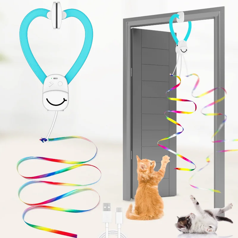

Automatic Cat Toys Motorized Flying Bird Squirrel Lure with Suction Mount Interactive Enrichment Game for Indoor Cats