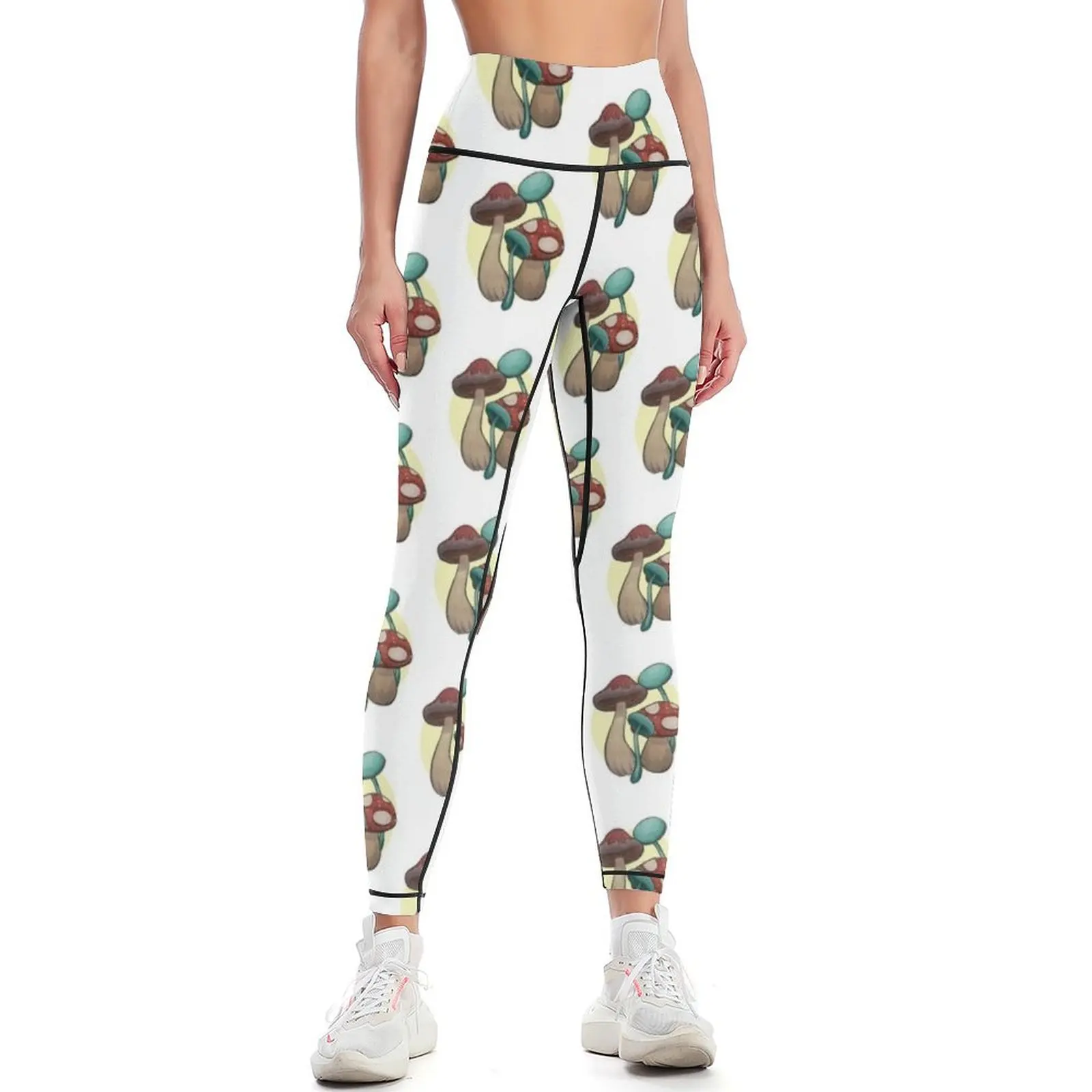 

Mushroom mood Leggings trousers flared Womens Leggings