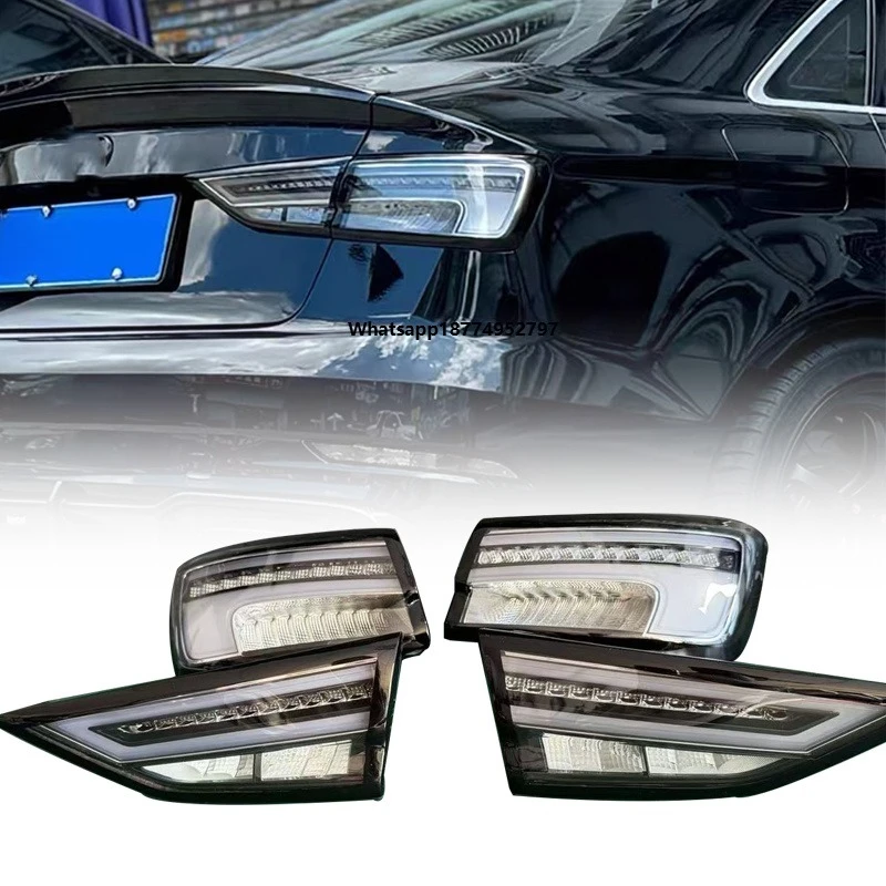 For  A3/S3/RS3 2013-2019 Led Tail Lamp Sedan Dynamic Signal Tail Light Animation Rear Stop Brake Reverse Accessories