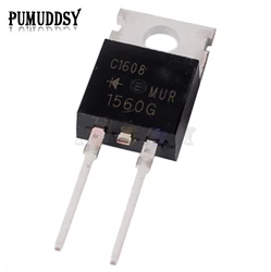 10PCS/LOT MUR1560 TO220 U1560 MUR1560G TO-220 RHRP1560 MUR1560CTG ultra fast recovery diode Super fast recovery diode