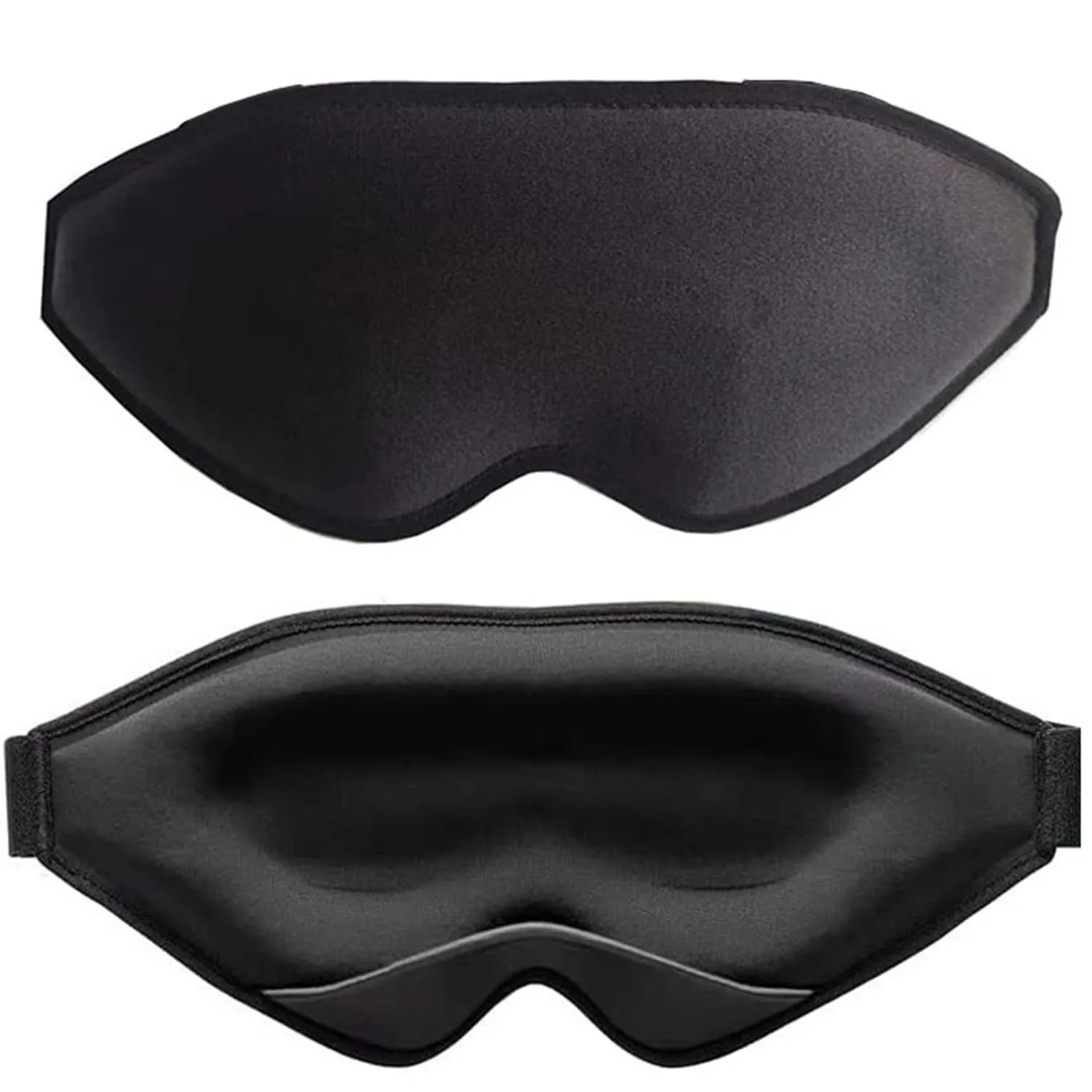 Black Sleep Mask for Men Women 3D Contoured Cup Concave Molded Night Yoga Nap Travel Sleep Eye Mask