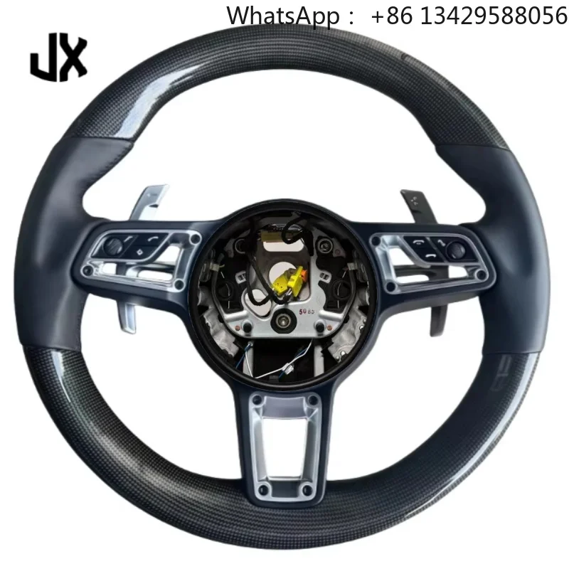 Carbon Fiber Steering Wheel for Porsche Panamera Cayenne Macan Cayman Boxster Taycan 918 911 981 718 958  991 991.2 992