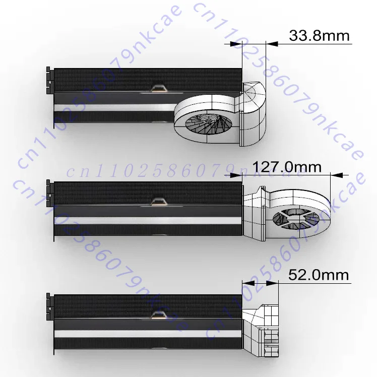 For the AMD 9300X2 compute card, external force/turbo fan active cooler
