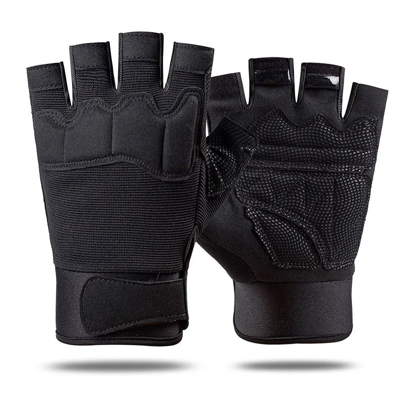 Shooting Fingerless Gloves Half Finger Men Tactical Gloves Anti-Slip Outdoor Sports Bicycle Gloves Riding Gloves