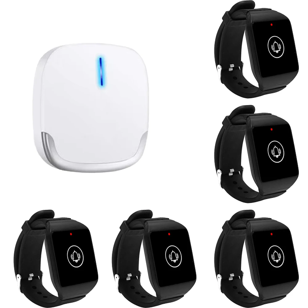 

Catel Wireless Caregiver Pager Nurse Call System Emergency Call Button Receiver for Elderly Disabled Hospital Nursing Home