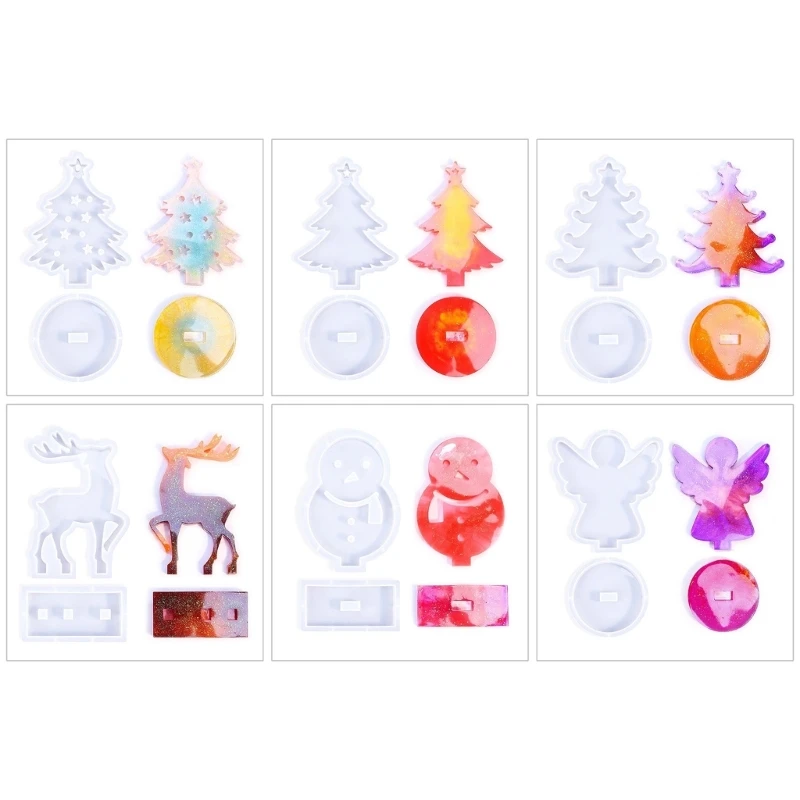 Candlestick Silicone Mold Stand Mould Christmas Holder Gypsum Molds Practical Home Decorations Mould