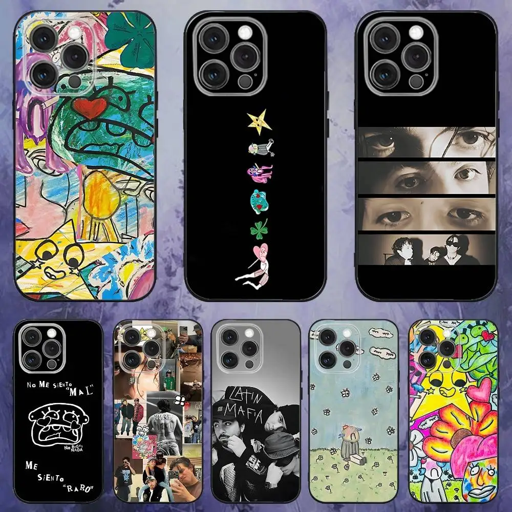 

L-Latin Mafia GROUP Phone Case Silicone Soft For IPhone 16,17,15,11,13,12,14,Mini,Pro,Max,Plus,Air,E Black