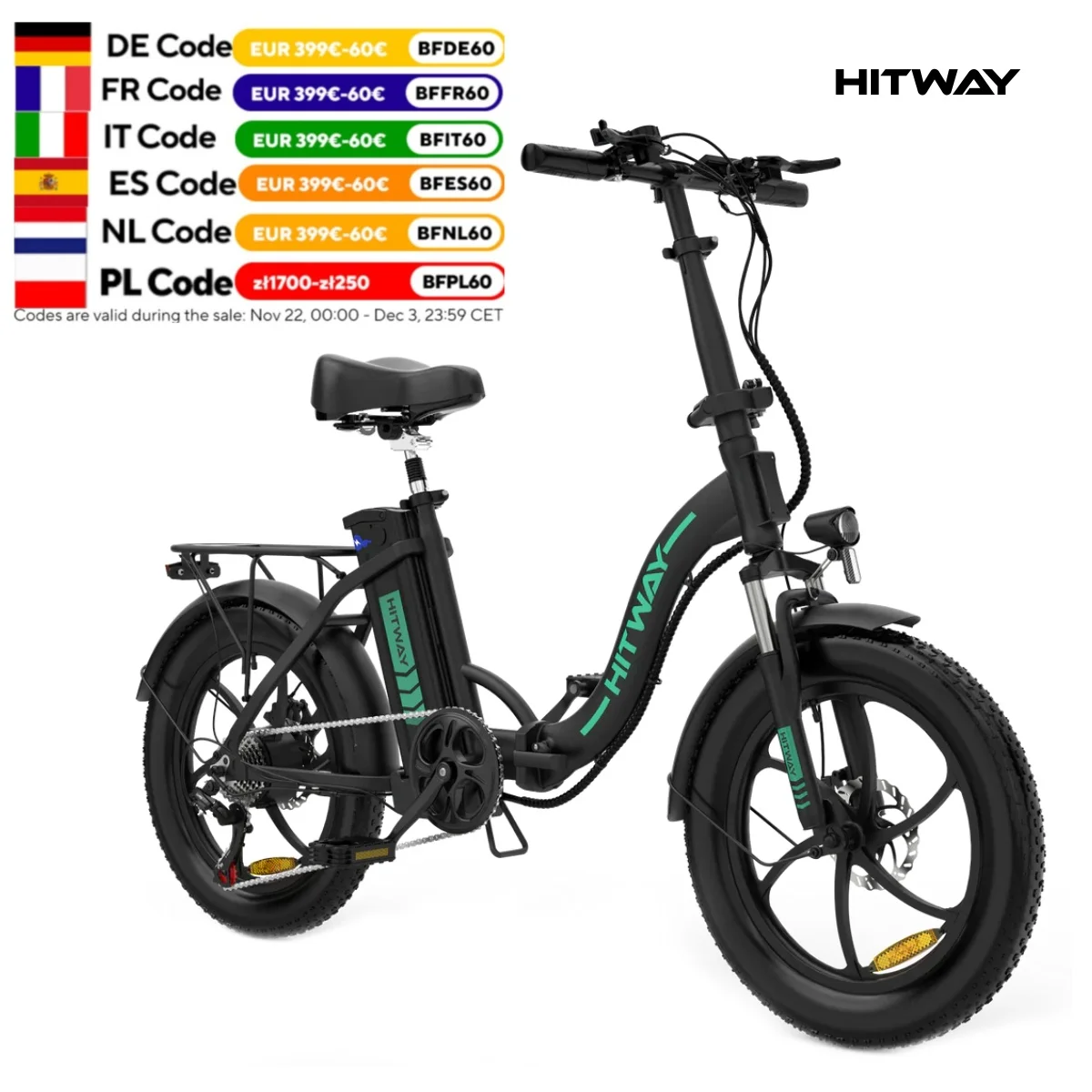 HITWAY Electric Bike 20 