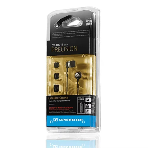 Imagen 2 del producto Sennheiser CX400II auriculares estéreo con cable de 3,5mm auriculares bajos auriculares deportivos auriculares HIFI de precisión para iPhone/Samsung/XiaoMi