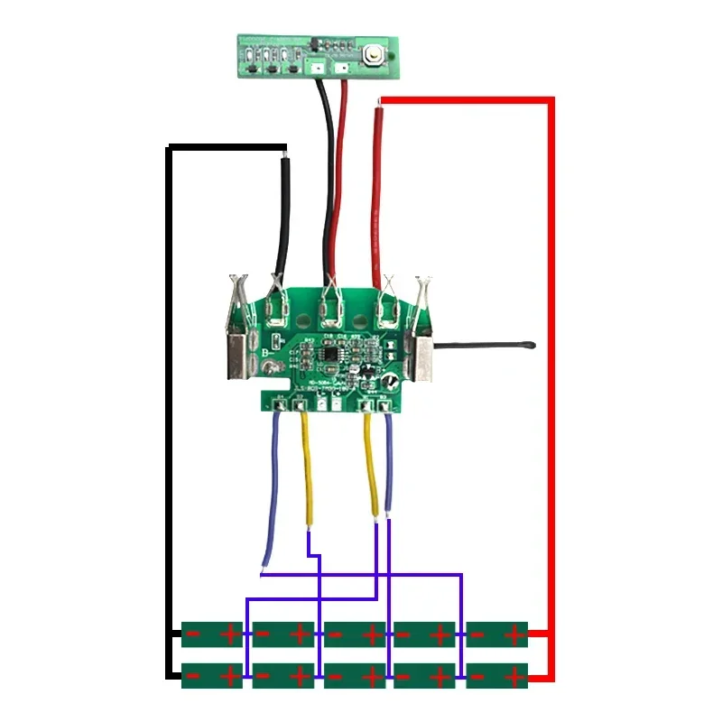 BAT618 circuito di protezione della ricarica della batteria agli ioni di litio PCB per Bosch 18V 3.0Ah 6.0Ah BAT610 BAT609G BAT618 utensile elettrico