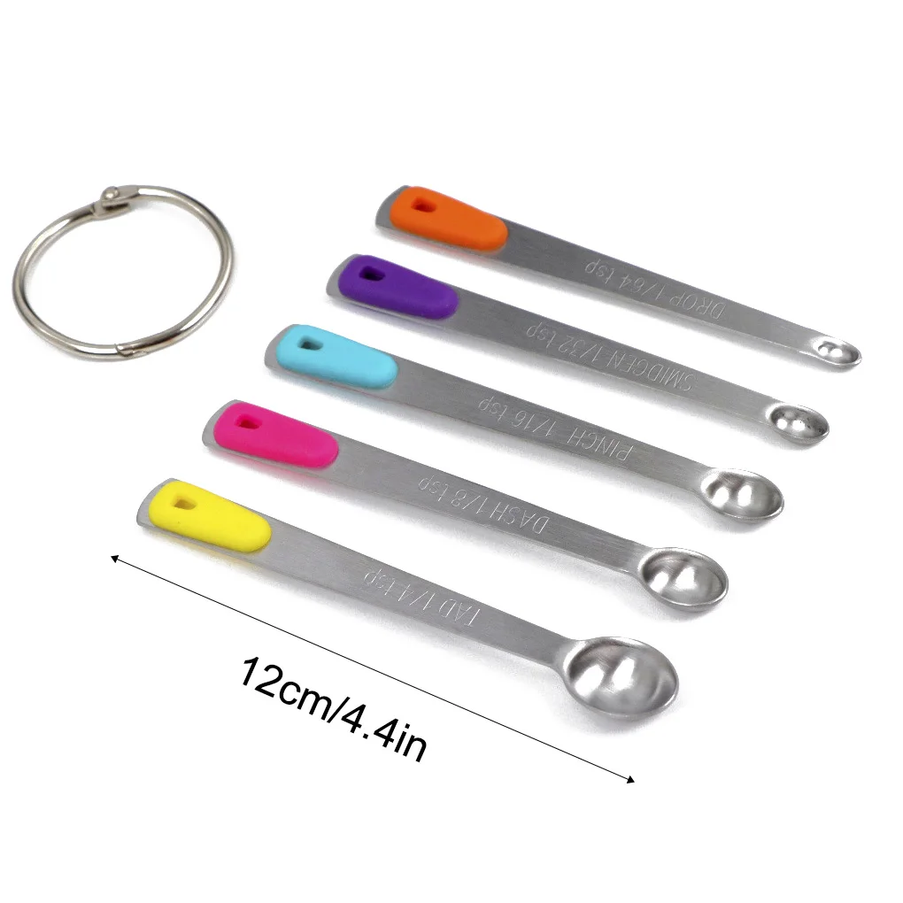 Stainless Steel Measuring Spoons Rust Resistant Teaspoons Household Kitchen