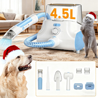 Dog Grooming Vacuum & Pet Grooming Kit with 4.5L Capacity Larger Pet Hair Dust Cup Dog Brush Vacuum for Pet Hair Vacuum Cleaner