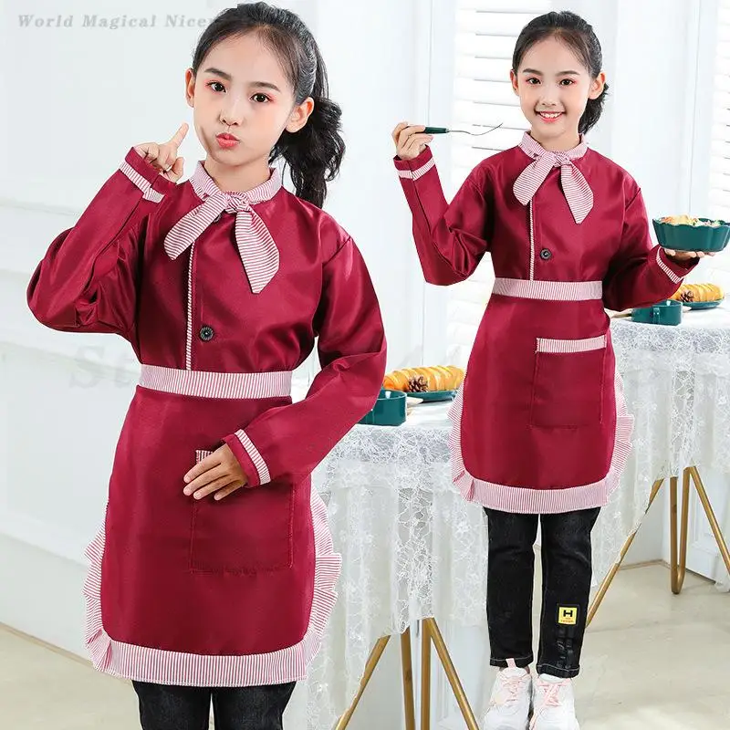 Children's Day Stage Performance Chef Uniform Children Cosplay Costumes Kids Boys Girls Restaurant Hotel Chef Master Clothing view 3