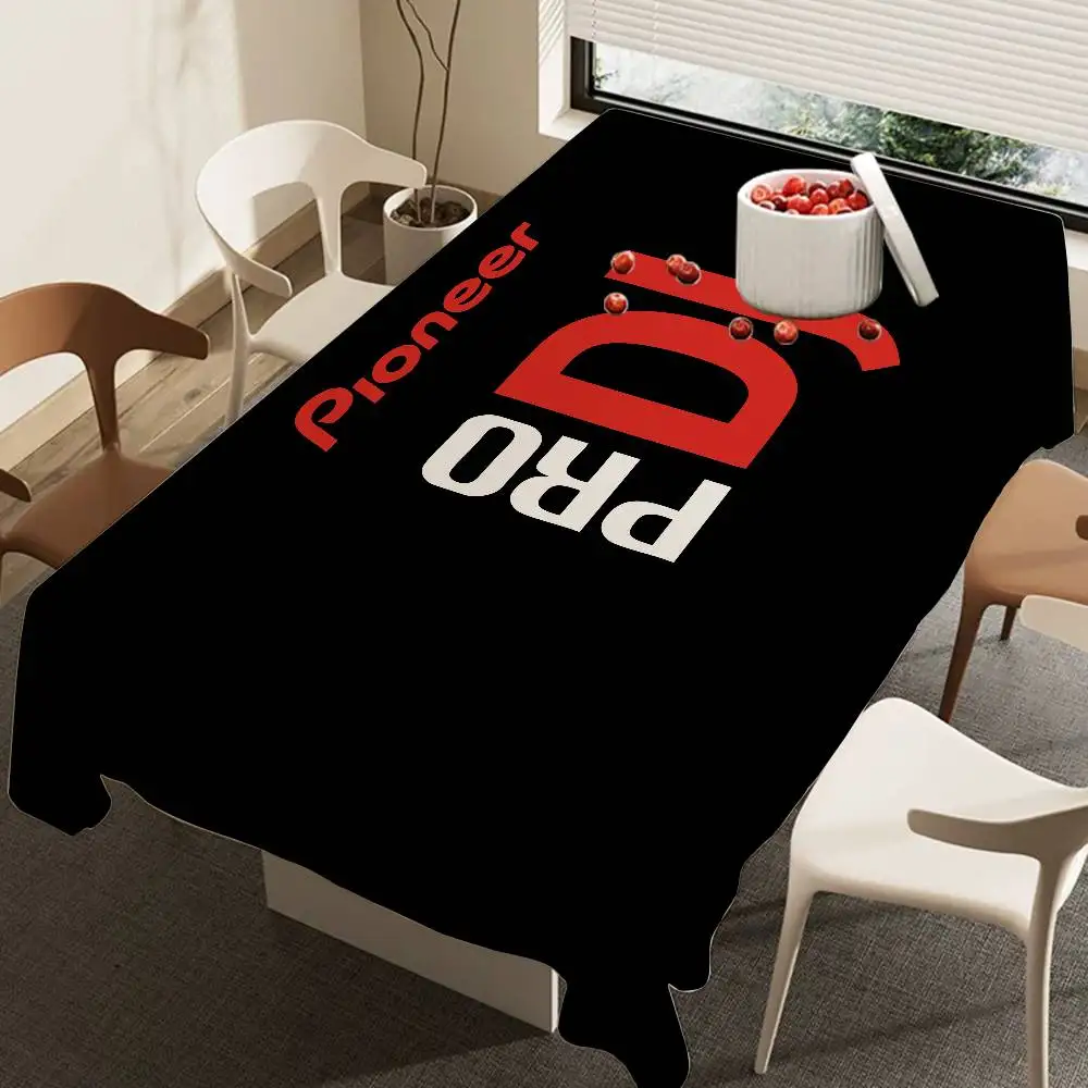Pioneer Dj Pro Music Table Cloth Rectangular Stain Tablecloth Oilcloth Mantel Mesa Impermeable Tablecloth Decoration