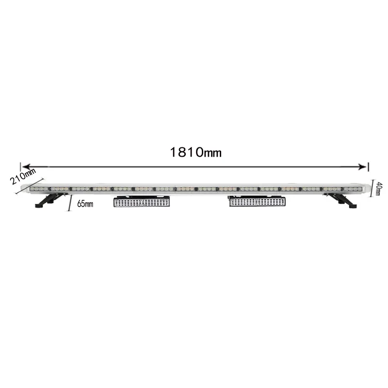 Bluetooth function strobe roof ultra-thin light bar LED long row warning flash light 1.8 meters 8400-4C + dual speakers