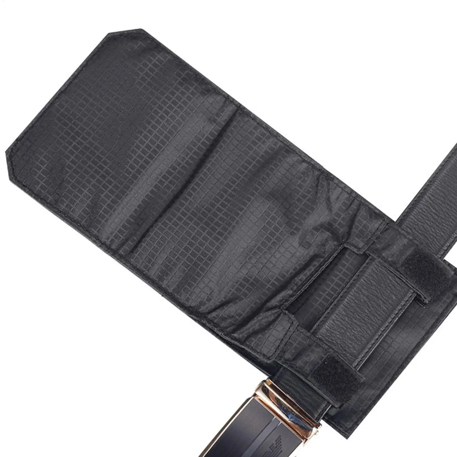 Gürtelbrieftasche, schlank, tragbar, schneller Zugriff, unsichtbare Nylon-Gürteltasche für Ausweis, Reisepass, Handy, Schlüssel, Kreditkarte, Reisen – Detail 12