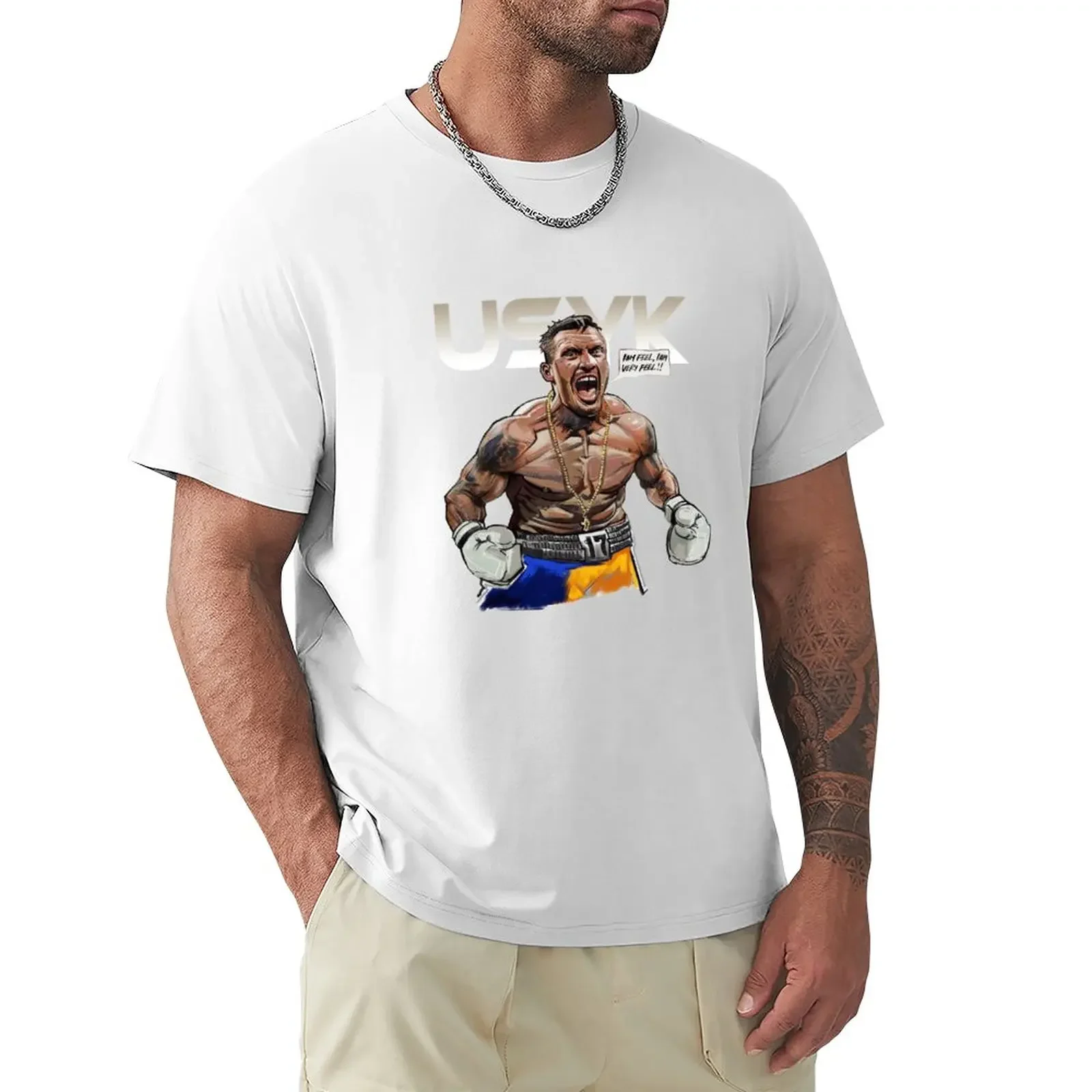 

OLEKSANDR USYK: I AM VERY FEEL (ARTFUL DESIGN) HEAVYWEIGHT CHAMP T-Shirt kawaii clothes tops men clothes