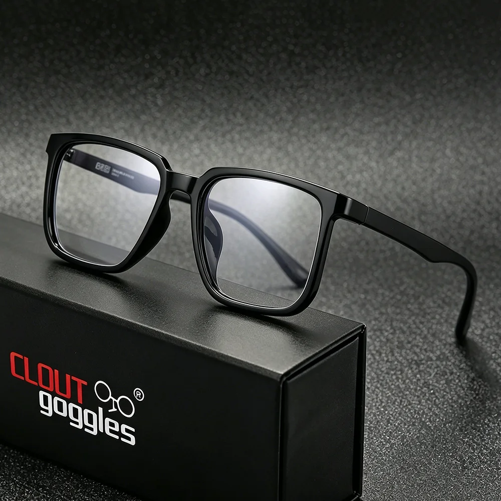 CLOUT GOGGLESS Large Size Spectacles Frame, Unisex