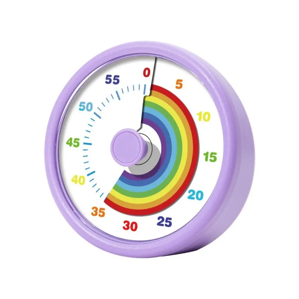 60 Minutes Visual Timer Ultra Silent Round/Square Countdown Alarm Clock Visualization Self-discipline Kitchen Timer
