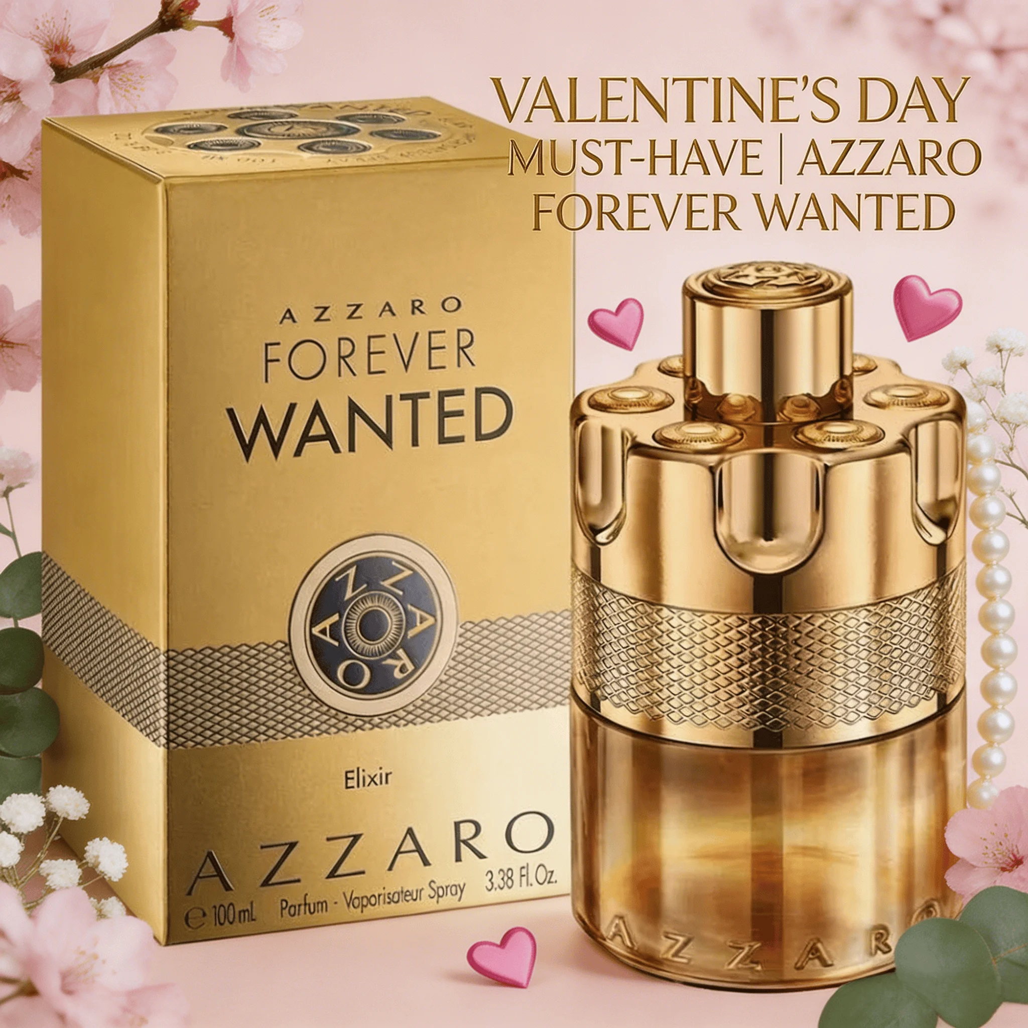 

Azzaro Forever Wanted Men's Elixir, Captivating Scent with Sweet Raspberry & Spicy Cardamom, Classic Leather Undertones, All-Day Long Lasting Performance