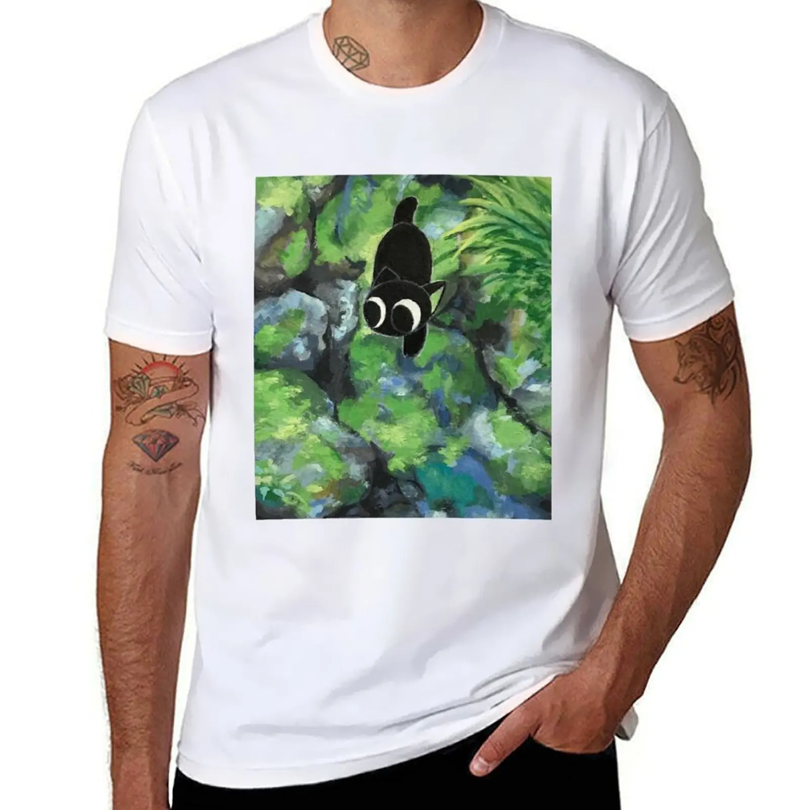 

The Legend of Hei - Hei in the Forest T-Shirt man t shirt luxury t shirts with prints T-Shirt