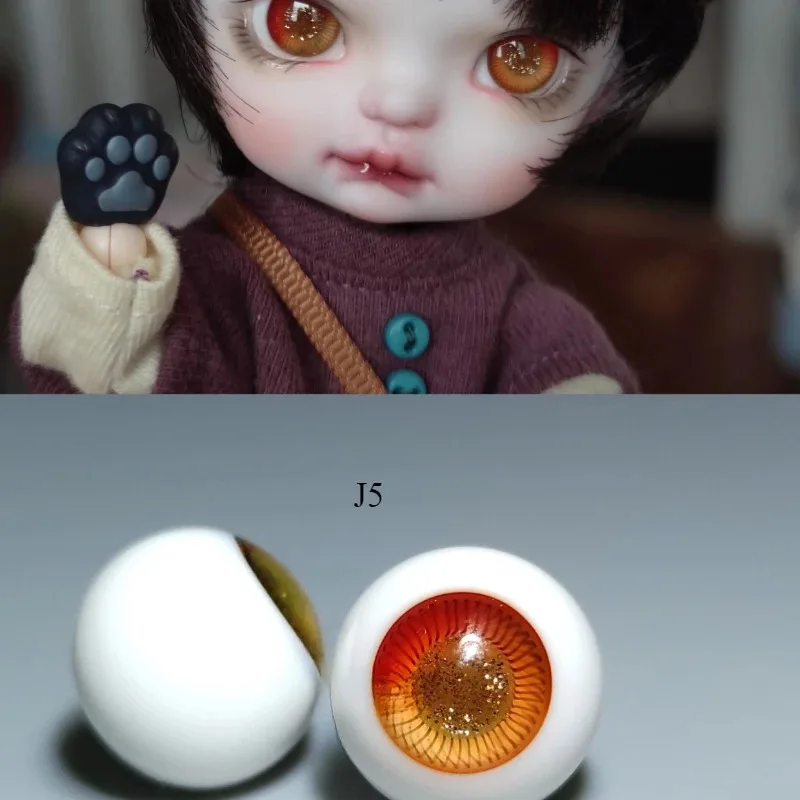 8 مللي متر ، 10 مللي متر عيون الدمية ل Ob11 Bjd دمية المجال مقلة العين المنقولة لون العين نمط فستان اللعب منزل إكسسوارات دمي ، لا دمية