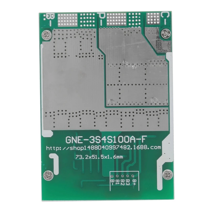 Placa de proteção do carregador de bateria do lítio, equilíbrio da bateria do poder, inversor do UPS, armazenamento de energia, 4S, 12V, 100A, BMS, Li-ferro