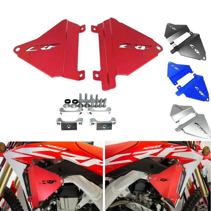 

CRF LOGO Aluminium Works Connection Radiator Braces Motorcycle accessories For HONDA CRF 450L/RL 450X 2019-2021 CRF450L/RL