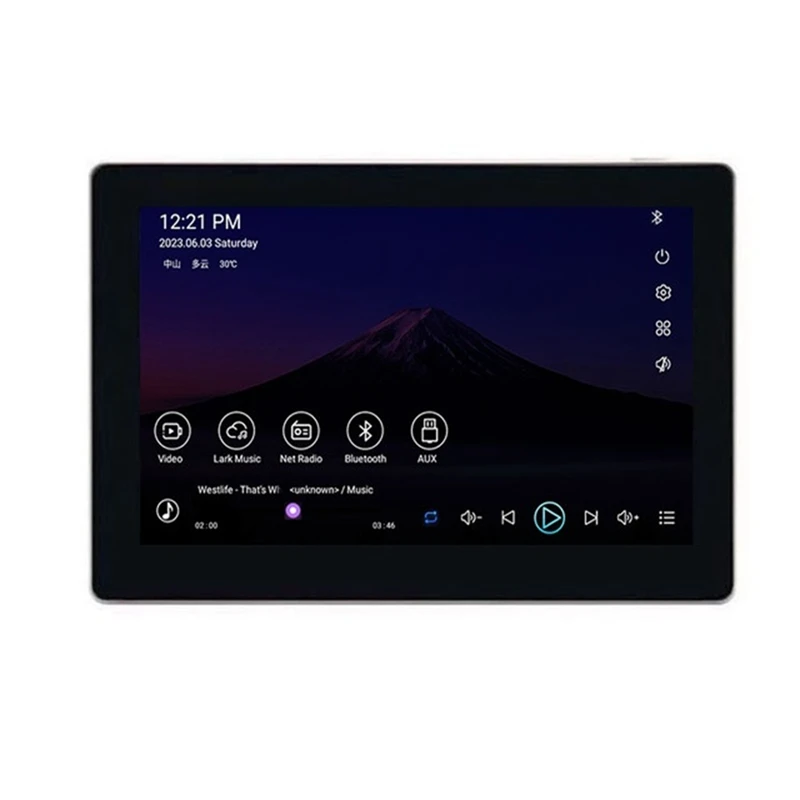 7 Inch Android 11 Smart Home Background Music Panel Stereo Sound Google Play Youtube WIFI Bluetooth Audio