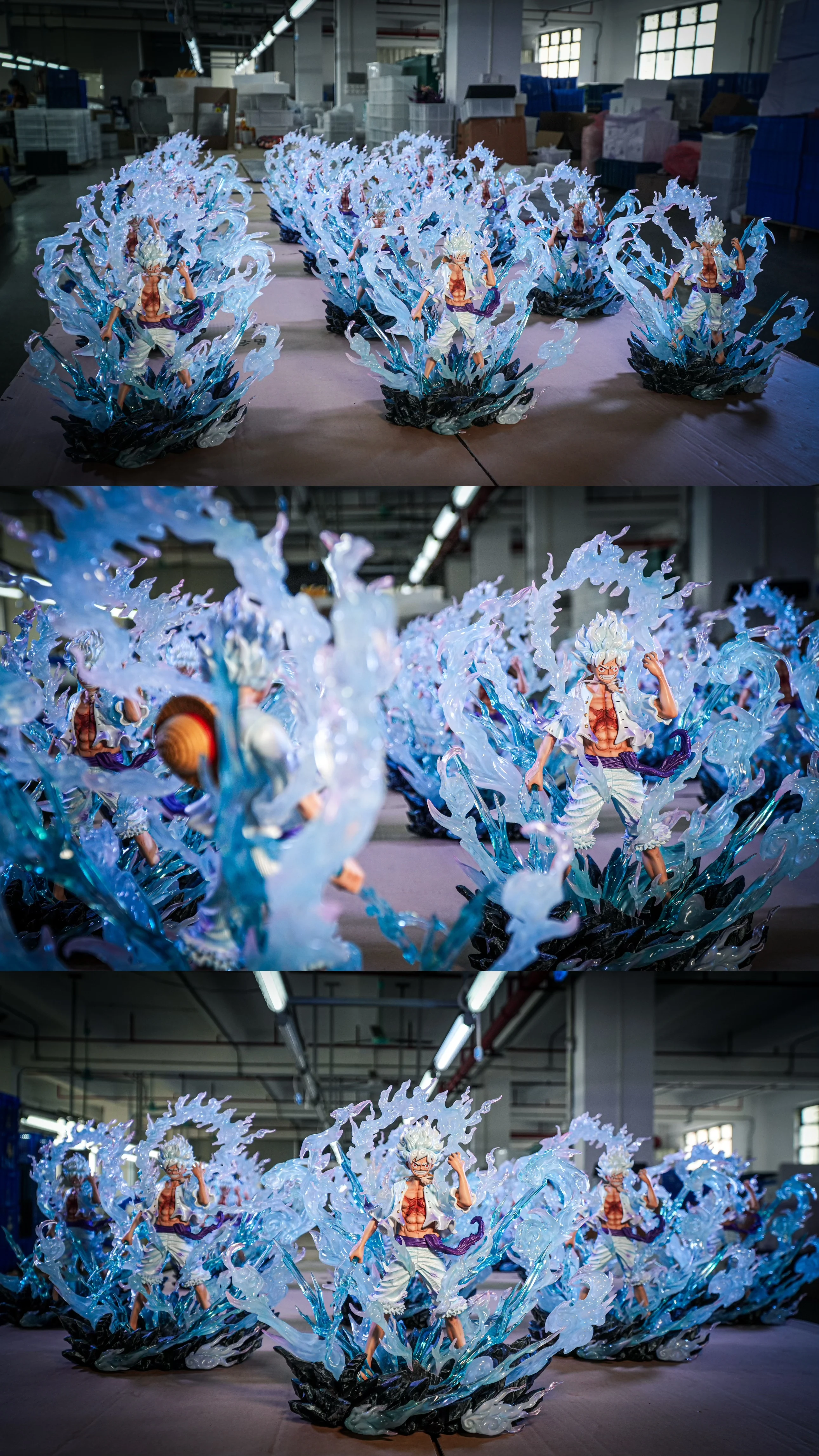 JT Studio One Piece Nikalu Flying Super knap standbeeldmodel - explosief handgemaakt ornament op vijf niveaus met speciale effecten