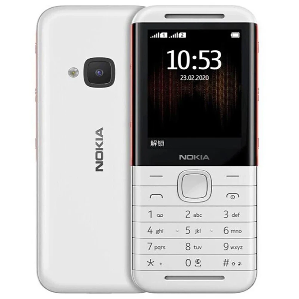 Nokia 5310 2020 Backup Phone 2SIM Dual Stereo Music 1200mAh FM Radio 3.5mm Bluetooth MP3 MicroUSB Nokia Elderly Phone Unlock