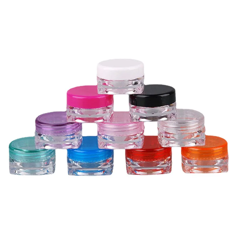 

30Pcs 3g/5g Multicolor Plastic Cream Bronzer Eyeshadow Toning Highlight Refillable Cream Jar Cosmetics Container Travel Tool