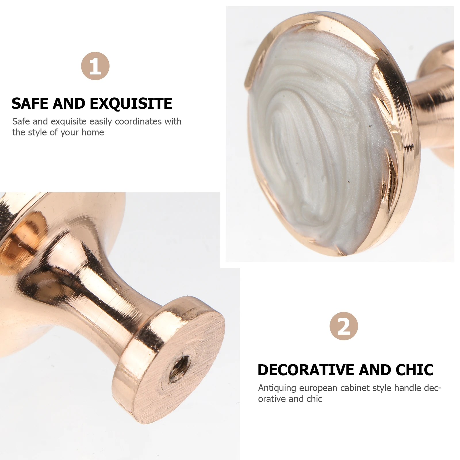 

4Pcs Round Knob Pull Handle Bronze Cabinet Drawer Hardware Modern Furniture Wardrobe Grip Bar for Home Office Bathroom