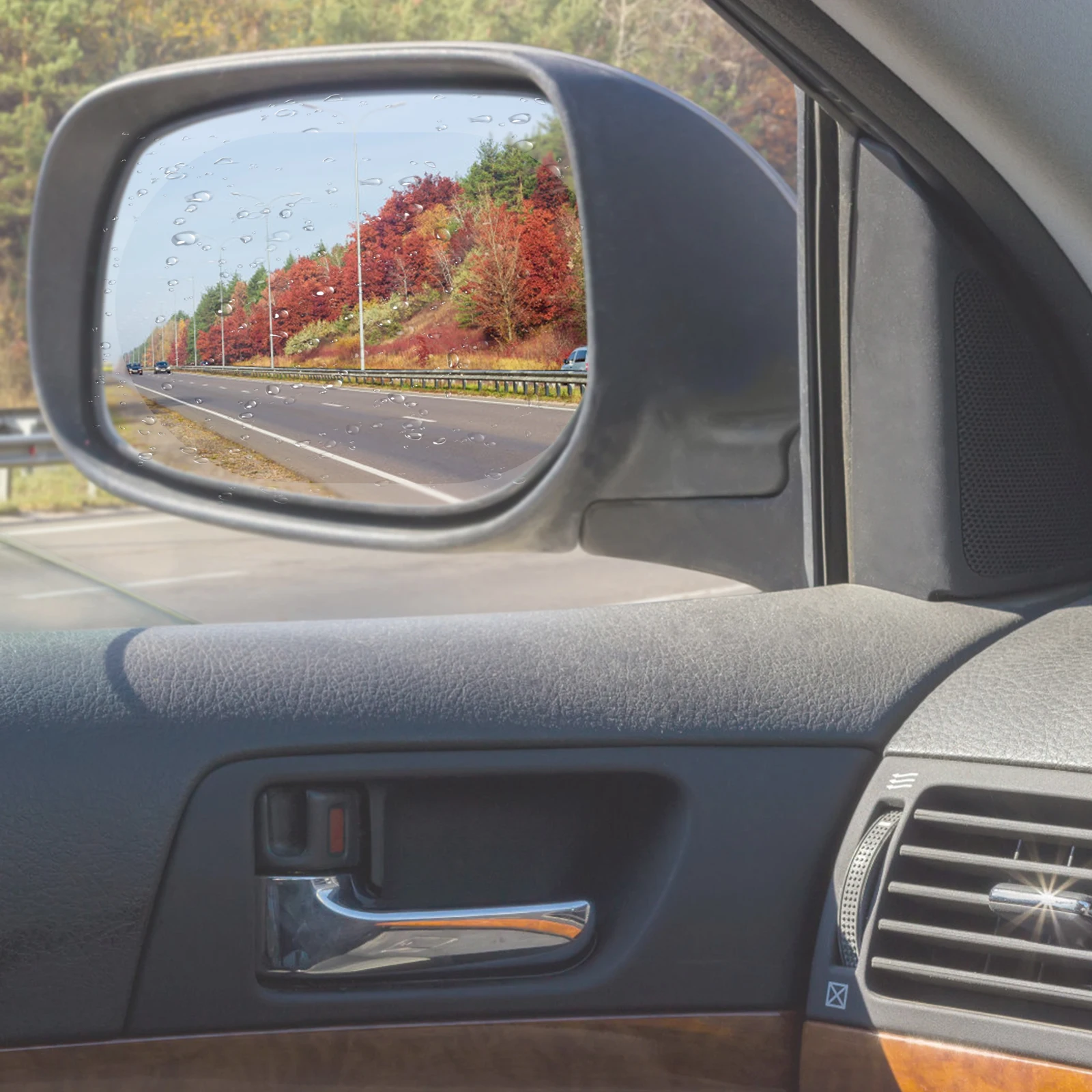 

Car Rearview Film Rainproof Anti-Fog Side Mirror Protector For Vehicles Suv Bus Truck Motorcycle Easy Install Car Side