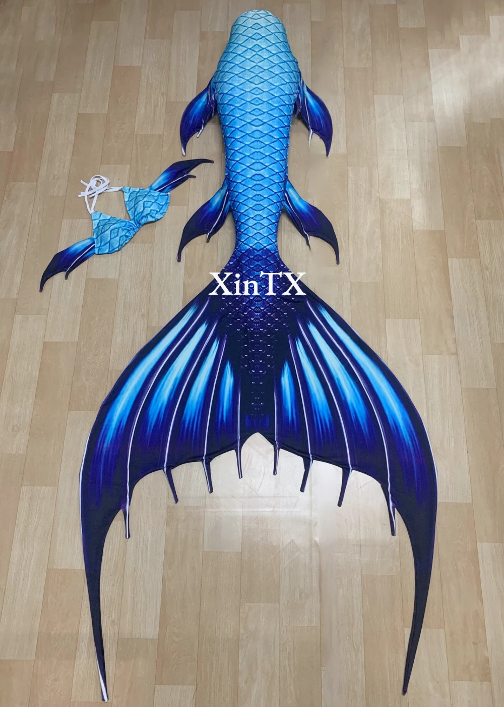 Adult Women Men Mermaid Tail Photo Props Beach Costumes Swimsuits With Flippers Fashion PVC Vacation stage prop birthday present