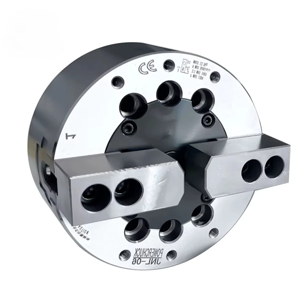 8 Inch Hydraulic Chuck Hollow 2 Jaw Lathe Chuck High-speed Power Chuck 5 6 8 10 12 15 Inch Full Steel Body for Lathe Machine