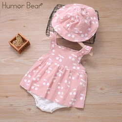 Humor Bear – barboteuse à pois pour enfants, tenue 2 pièces en coton pour nouveau-né de 0 à 18 mois, garçons et filles