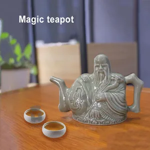 Yomehei Ceramics Chinese tricks Handmade Wine Teapot Double Purpose Pot in Layers Coffee Tea Drinking Bullet 11 Main Sales Porcelain Teapot - №9