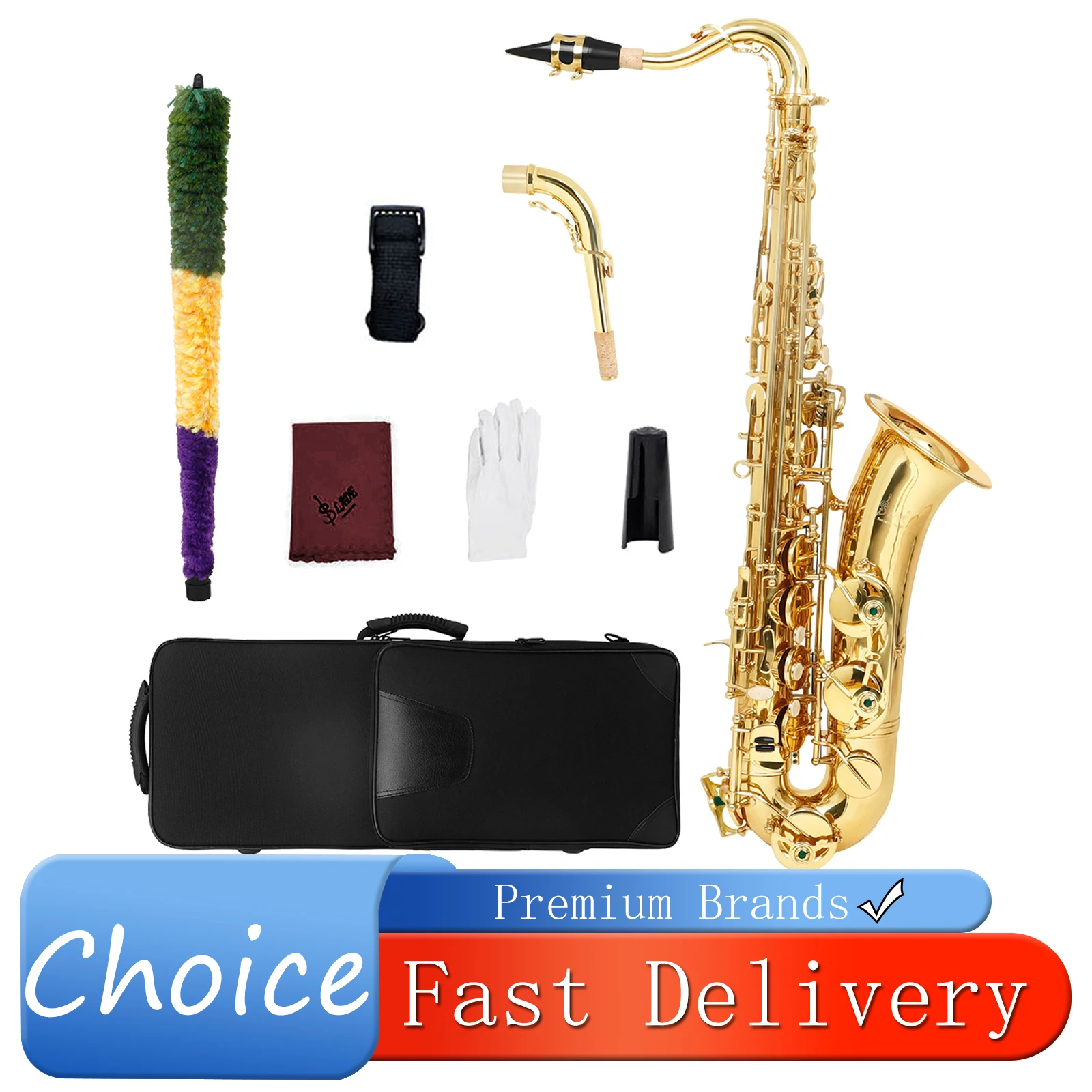 SLADE Alto Saxophone C key Brass Body Alto Saxophone Set Professional Sax With Accessory Case Woodwind Musical Instruments