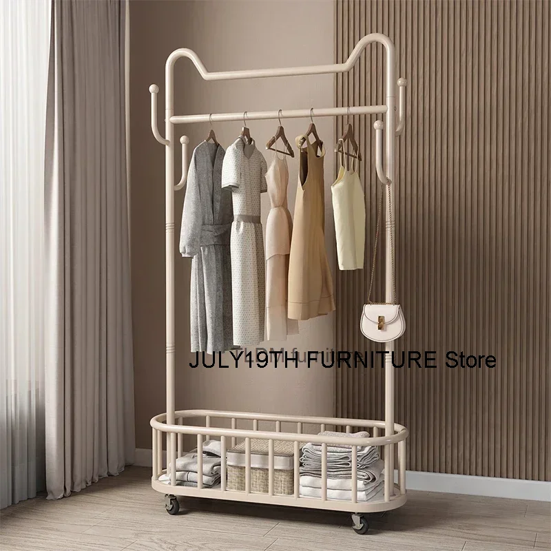 

Metal Shoe Clothing Rack Luxury Bedroom Space Saving Dress Hat Garment Clothing Rack Bag Colgador De Ropa Designer Furniture