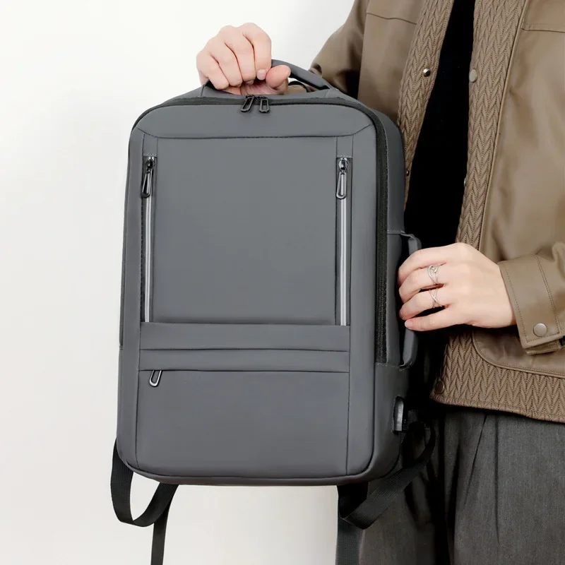 New Large-capacity Business Computer Backpack Multi-function Expandable Backpack Travel Business Travel Storage Bag Men