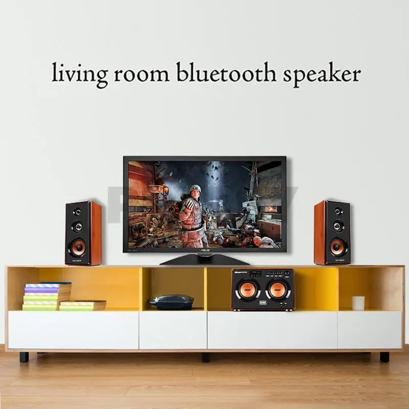 Dual 5.5 Inch Bluetooth Sound Box Active Subwoofer Three-Way Speaker 2.1 Computer Speaker Home Theater Sound System Audio Set