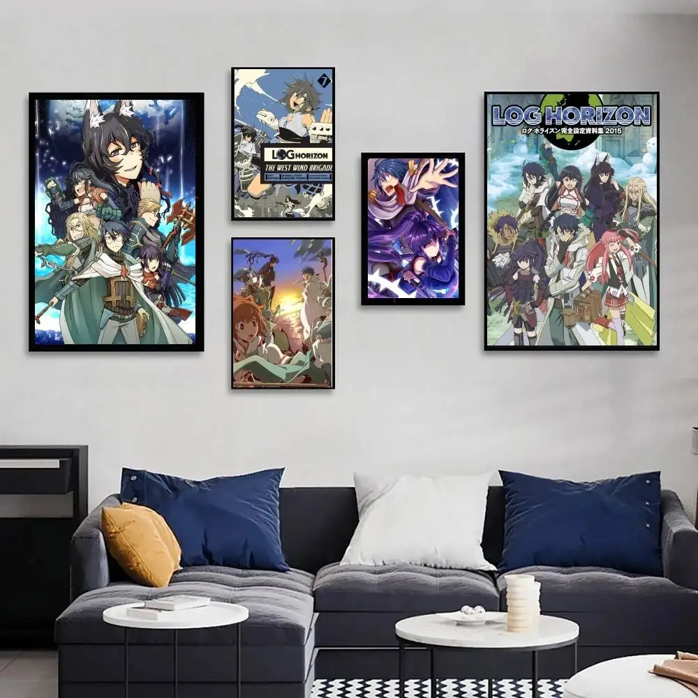 Anime Log H-Horizon Poster Art Sticky Wall Waterproof Home Living Room Bedroom Bar Aesthetic Decoration