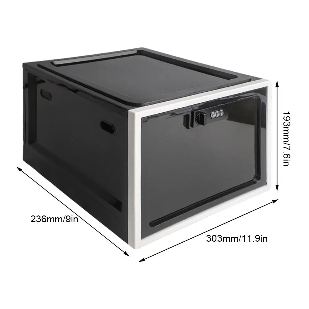 Refrigerator Food Transparent Storage Box With Combination Lock Medicine Box Compact Sanitary Mobile Phone Tablet Password Box