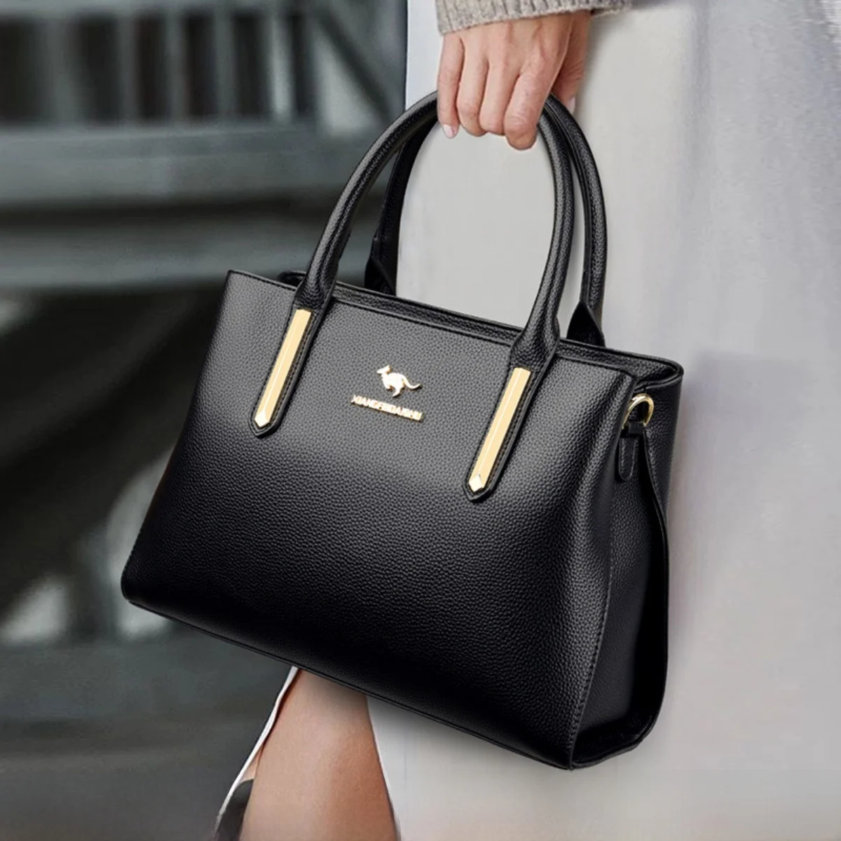 kangaroo-women's-handbag-2024-new-fashion-large-capacity-shoulder-crossbody-bag-casual-style-polyester-zipper-closure